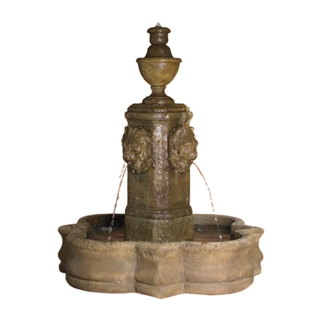 Fiore Stone Leonito Fountain AV110-FQ in Cast Stone AV110-FQ