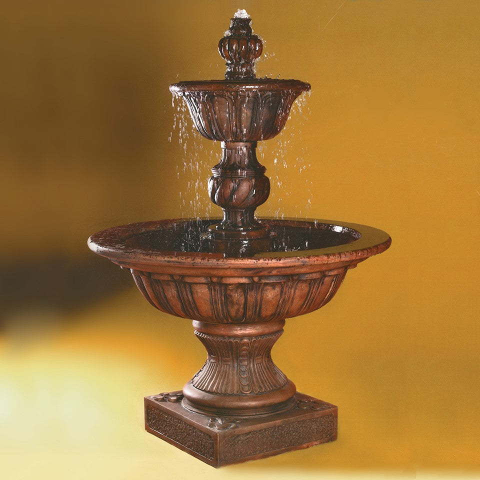 Fiore Stone Maggi 2 Tier Fountain AV114-F in Cast Stone AV114-F