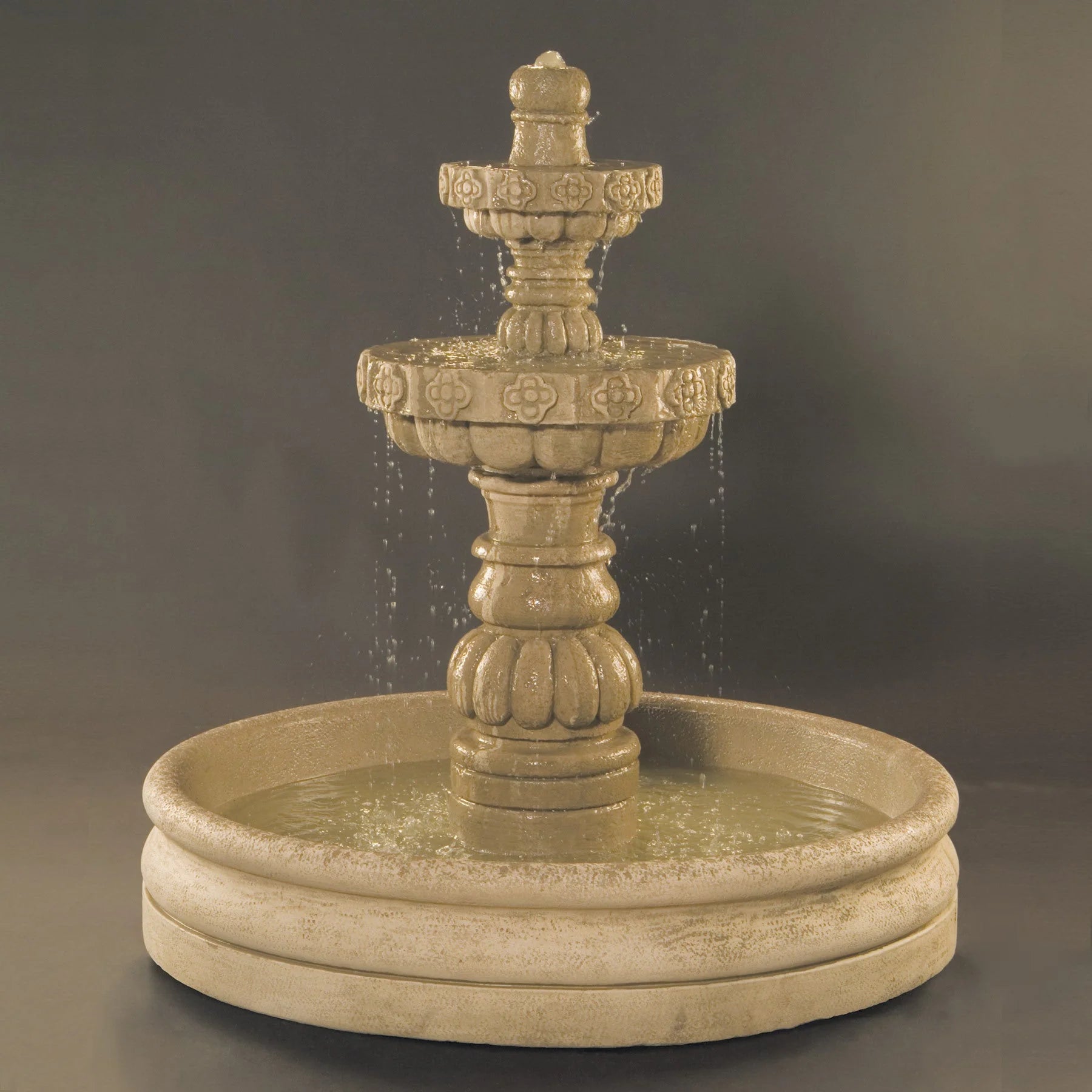 Fiore Stone Margarita Outdoor Fountain with 46" Basin 260-F