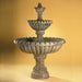 Fiore Stone Marsala 3 Tier Fountain AV113-F & AV113-FRB in Cast Stone AV113-F
