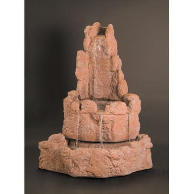 Fiore Stone Medium Corner Rock Fountain 2041-FM in Cast Stone 2041-FM