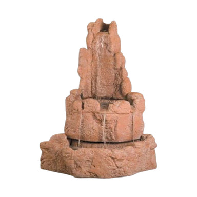 Fiore Stone Medium Corner Rock Fountain 2041-FM in Cast Stone 2041-FM