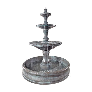 Fiore Stone Monaco 3 Tier Fountain with 55" Basin LG169-FB in Cast Stone LG169-FB