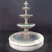 Fiore Stone Monaco 4-Tier Cast Stone Outdoor Courtyard Fountain with Pond