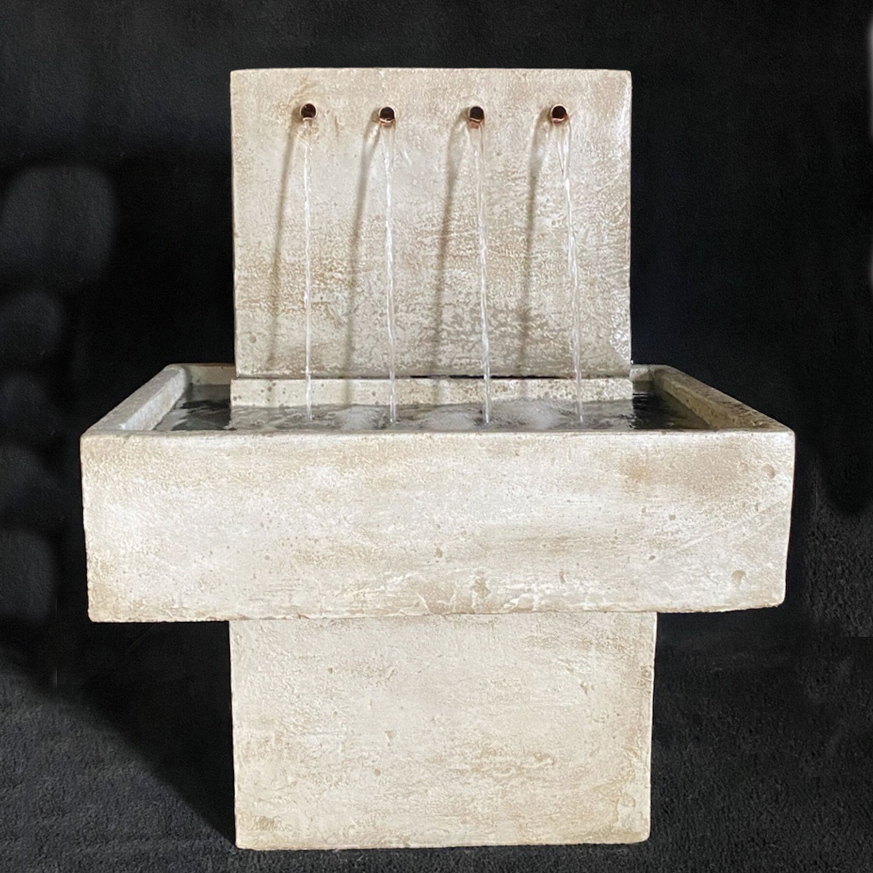 Fiore Stone Mystic Streams Modern Water Fountain in Cast Stone 263-F 263-F