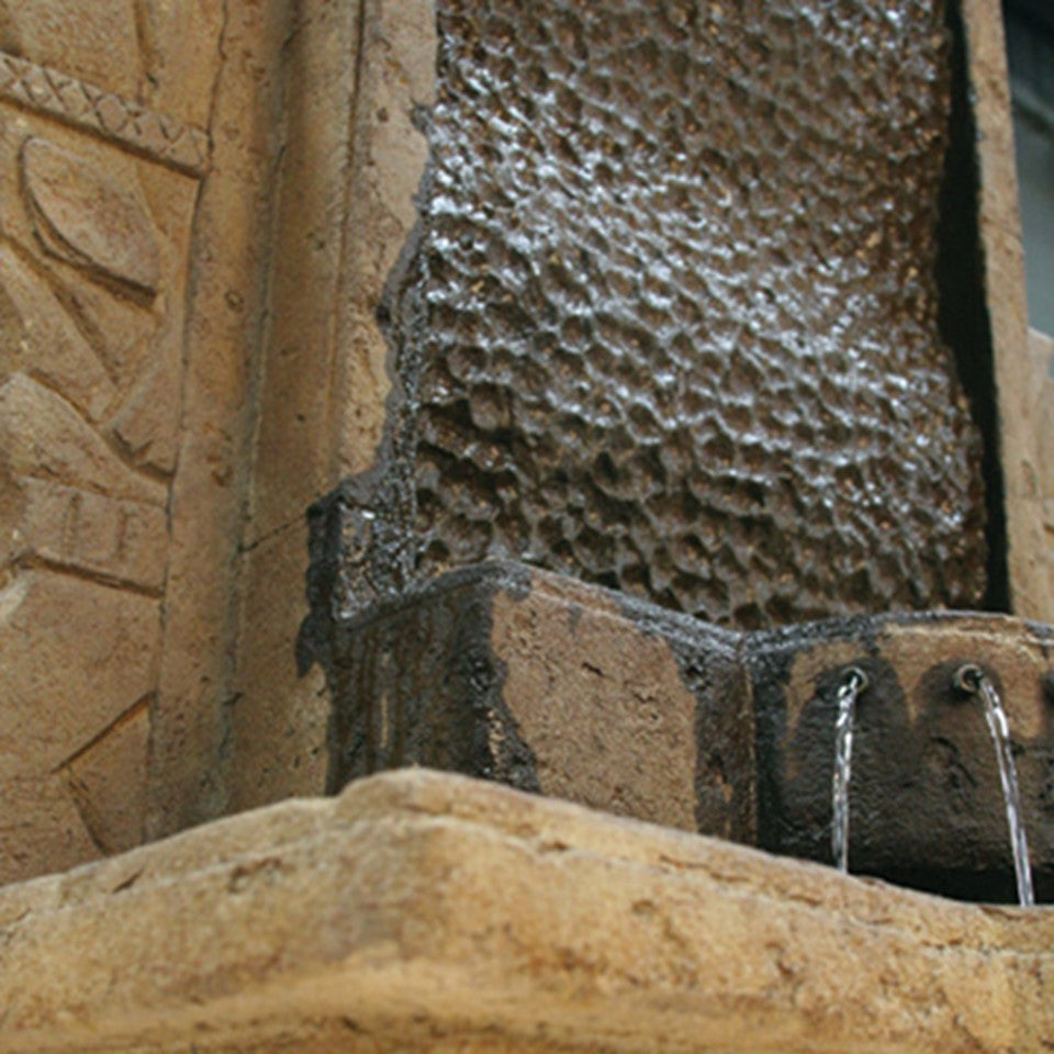 Fiore Stone Oceania Wall Fountain LG132-FW in Cast Stone LG132-FW