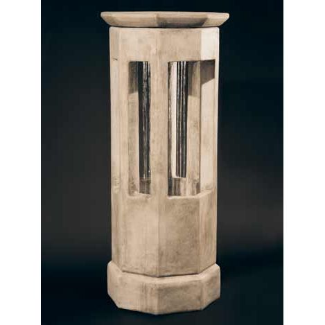 Fiore Stone Octagon Rain Fountain 241-F in Cast Stone 241-F