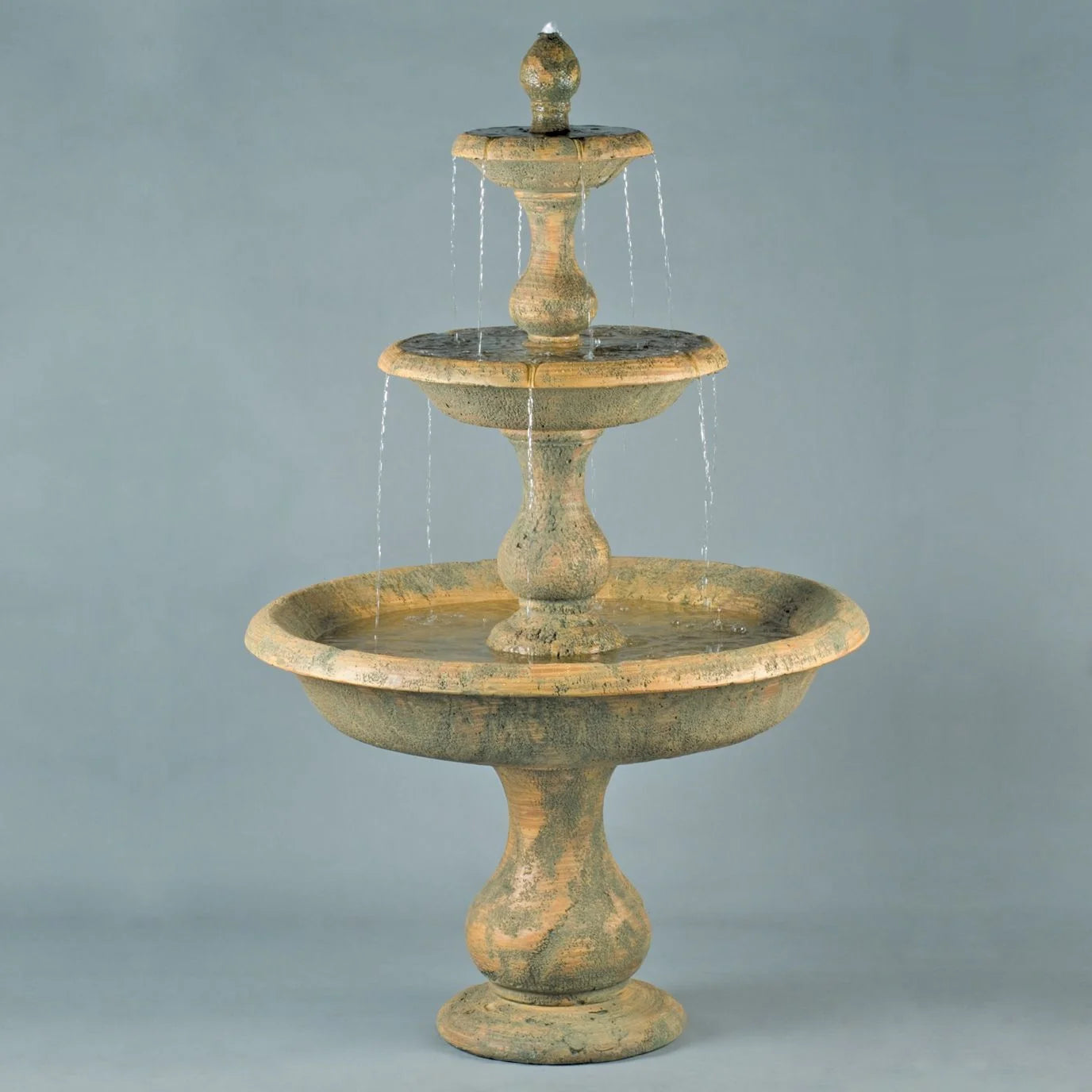 Fiore Stone Old Toscano Fountain LG126-F & LG118-F in Cast Stone