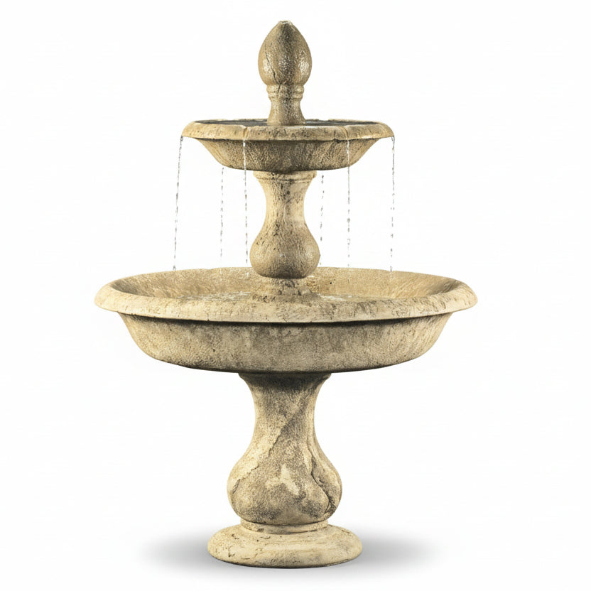 Fiore Stone Old Toscano Fountain LG126-F & LG118-F in Cast Stone LG126-F