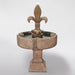 Fiore Stone Piazza Fleur De Lis Cast Stone Water Outdoor Fountain LG166-F LG166-F