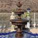 Fiore Stone Pioggia Large 3 Tier Fountain LG163-F in Cast Stone LG163-F