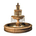 Fiore Stone Pioggia Large 3 Tier Fountain with Basin AGA-LG163-FR in Cast Stone AGA-LG163-FR