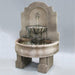 Fiore Stone Provincial Wall Fountain with Pedestal LG133-FWL & LG133-FWLD in Cast Stone LG133-FWDL