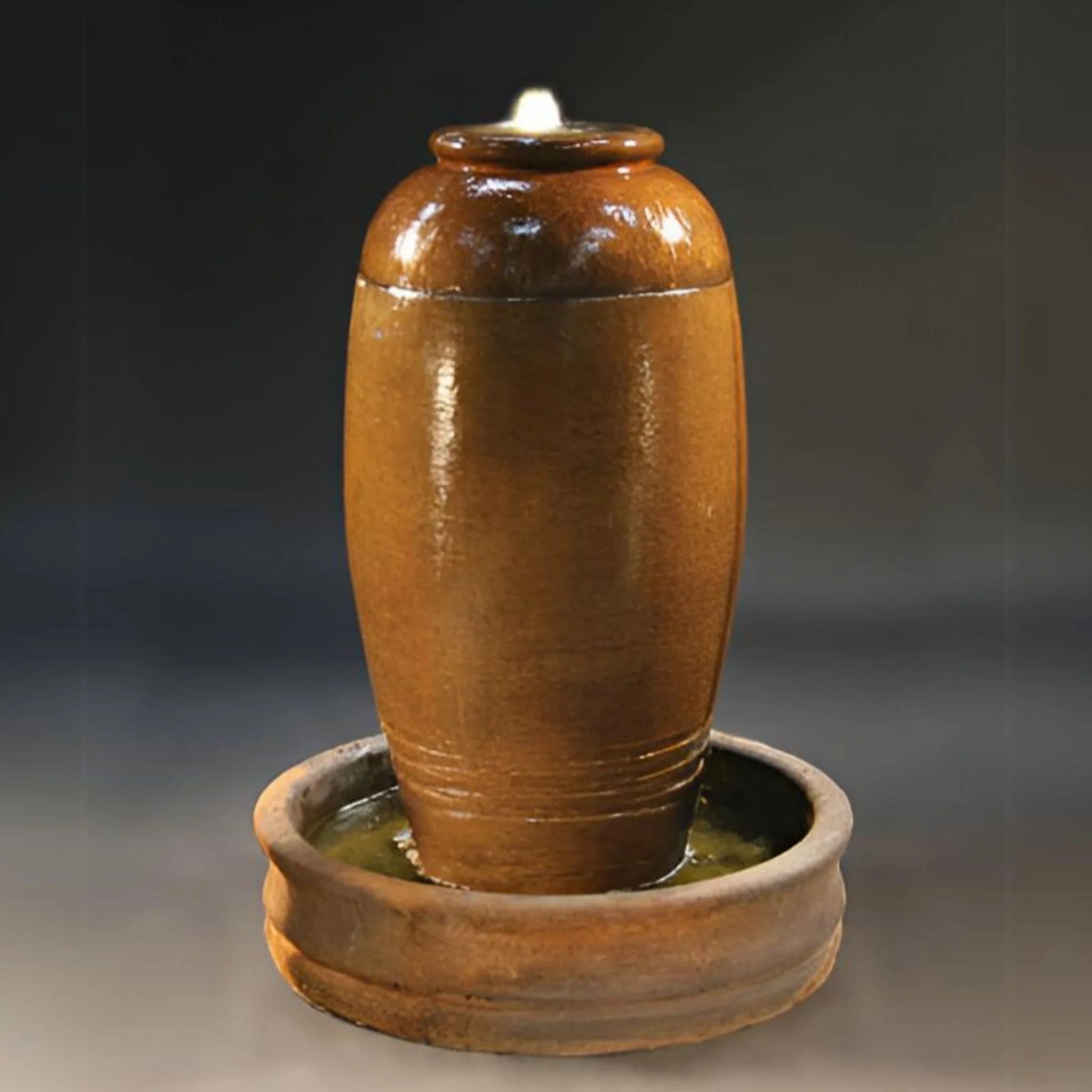 Fiore Stone Santiago Concrete Urn/Vase Fountain LG6083-FS