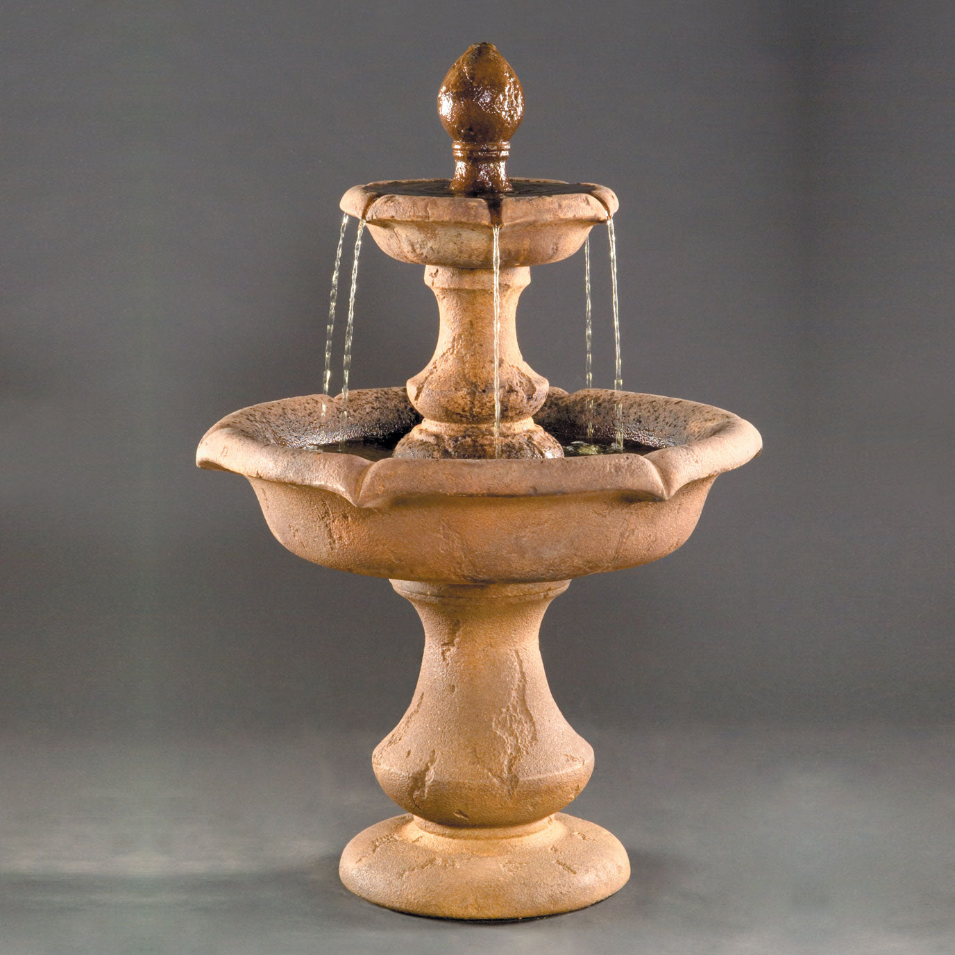 Fiore Stone Short Verona Cast Stone Tiered Outdoor Fountain LG114-FS LG114-FS