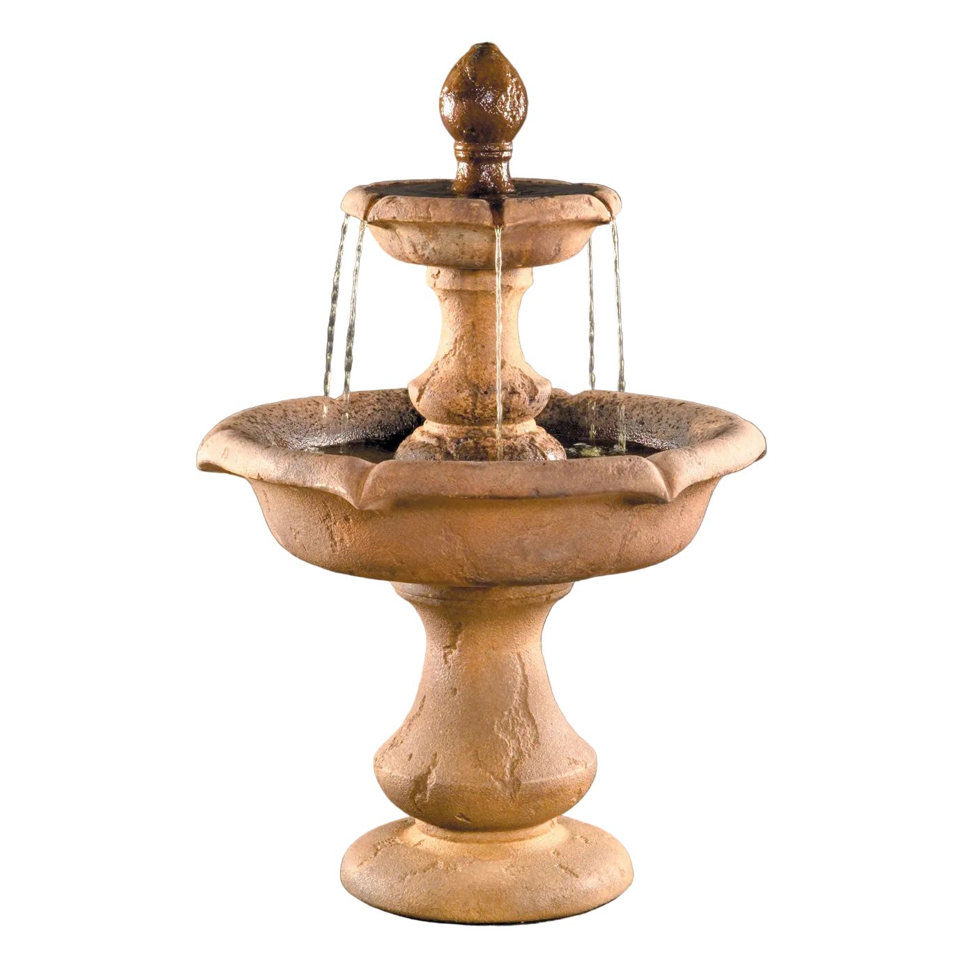 Fiore Stone Short Verona Cast Stone Tiered Outdoor Fountain LG114-FS