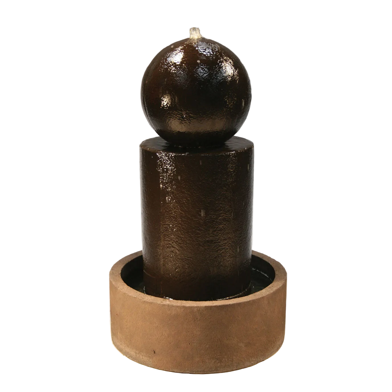 Fiore Stone Simbola Cast Stone Bubbler Outdoor Fountain LG146-FS