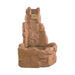 Fiore Stone Small Corner Rock Fountain 2041-FS in Cast Stone 2041-FS