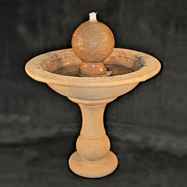Fiore Stone Tall Garden Sphere Cast Stone Outdoor Fountain 214-F 214-F