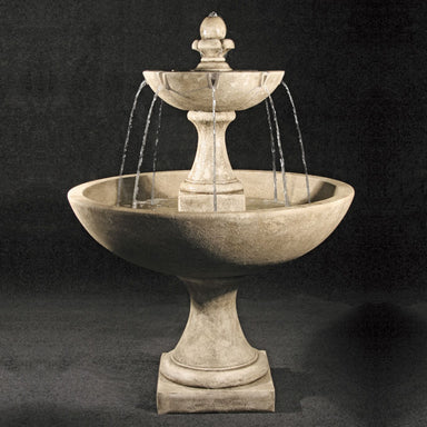 Fiore Stone Trinidad Cast Stone Outdoor Fountain with International Finial LG154-F LG154-F