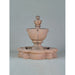 Fiore Stone Tuscany Garden Fountain With Basin 2074-FSQ in Cast Stone 2074-FSQ