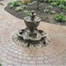 Fiore Stone Tuscany Garden Fountain With Basin 2074-FSQ in Cast Stone 2074-FSQ