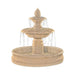Fiore Stone Venetian 2 Tier Fountain with 55" Basin 2087-FB in Cast Stone 2087-FB