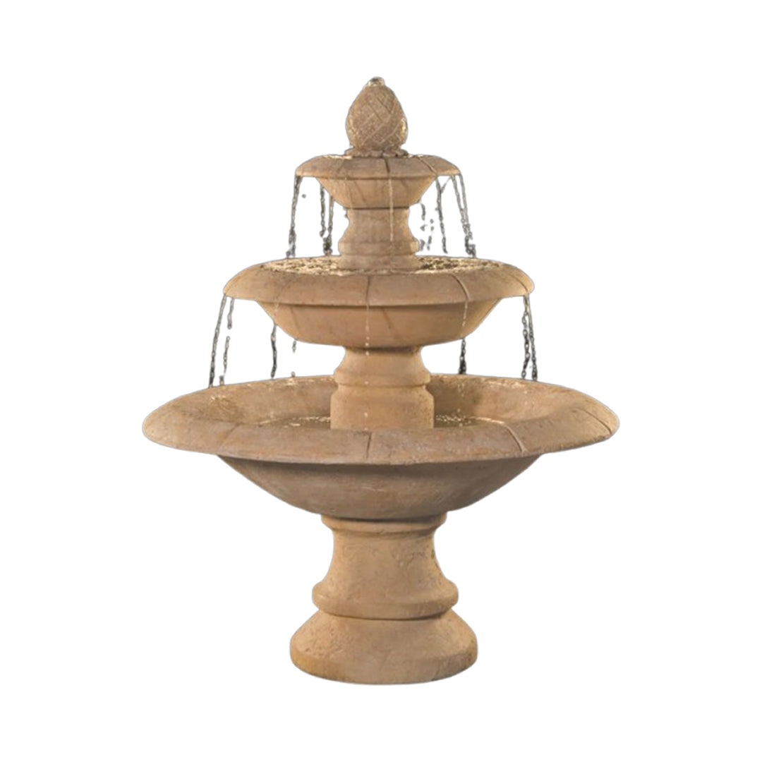 Fiore Stone Venetian 3 Tier Fountain 2087-F in Cast Stone 2087-F