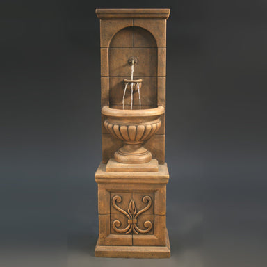 Fiore Stone Vestibule Wall Fountain in Cast Stone LG141-FW LG141-FW