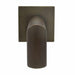 Fountains USA Deco 90 Degree Downspout with Square Backplate – 1.5"