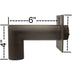 Fountains USA Deco 90 Degree Downspout with Square Backplate – 1.5"