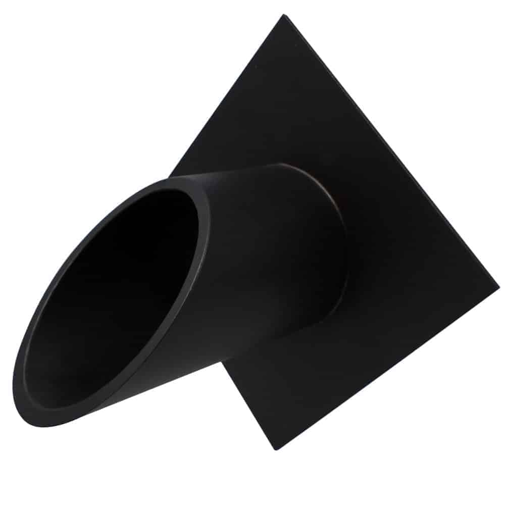 Fountains USA Deco Wall Scupper With Diamond Backplate – 2.5″