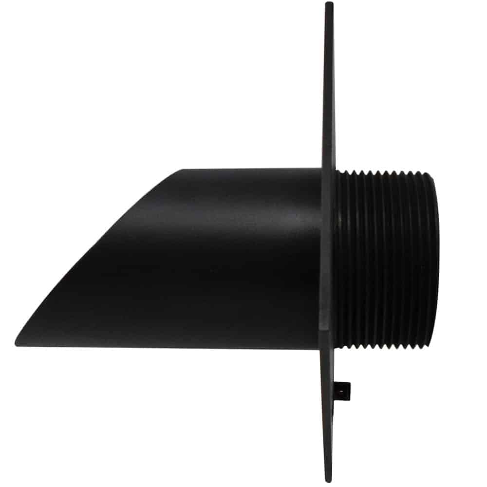 Fountains USA Deco Wall Scupper With Diamond Backplate – 2.5″