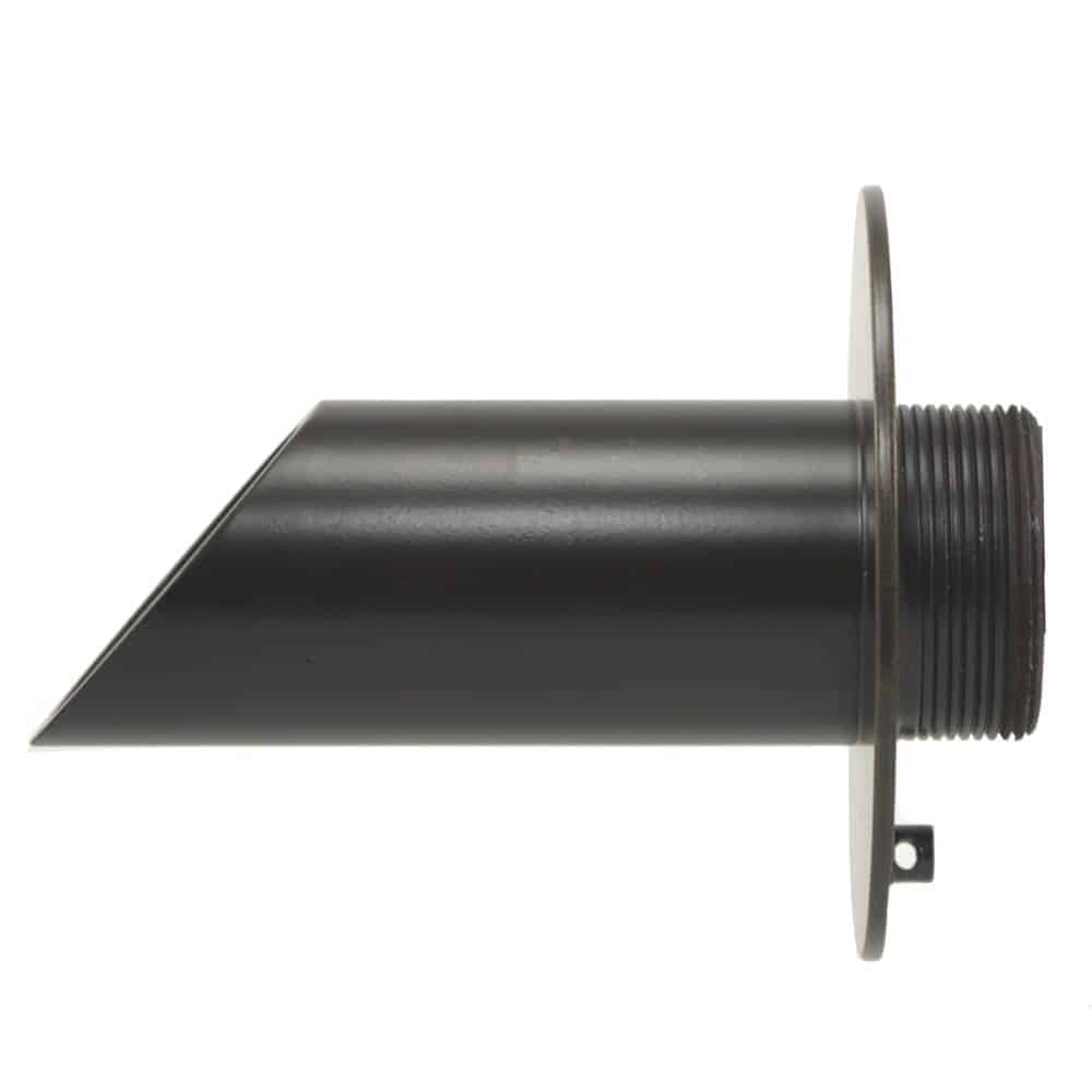 Fountains USA Deco Wall Scupper with Round Backplate – 1.5"