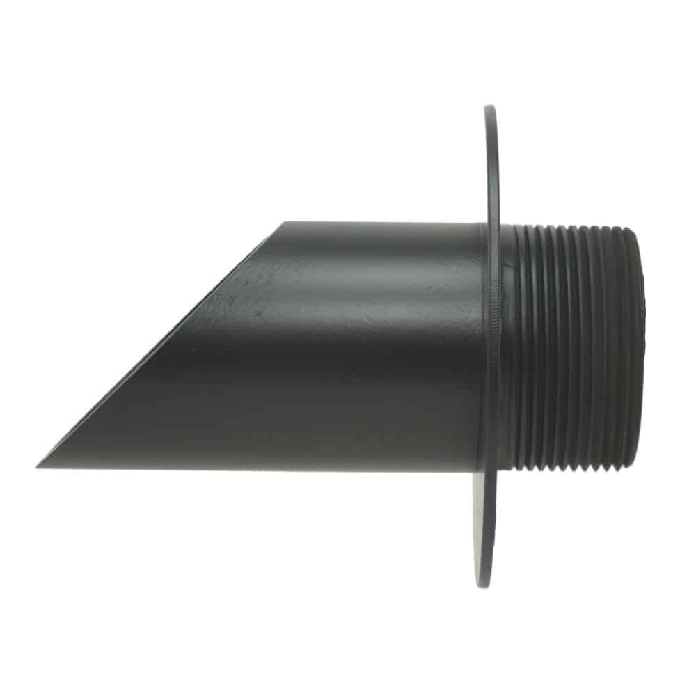 Fountains USA Deco Wall Scupper with Round Backplate – 2.5"