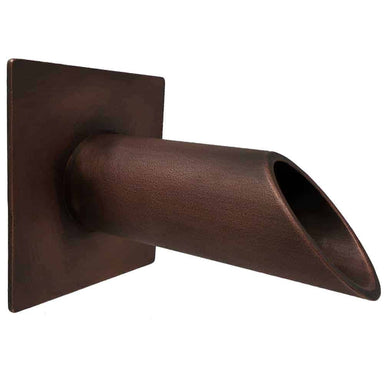 Fountains USA Deco Wall Scupper with Square Backplate – 1.5"