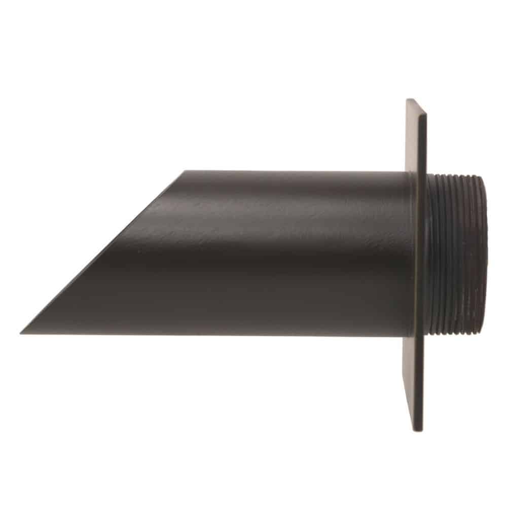 Fountains USA Deco Wall Scupper with Square Backplate – 2.0"