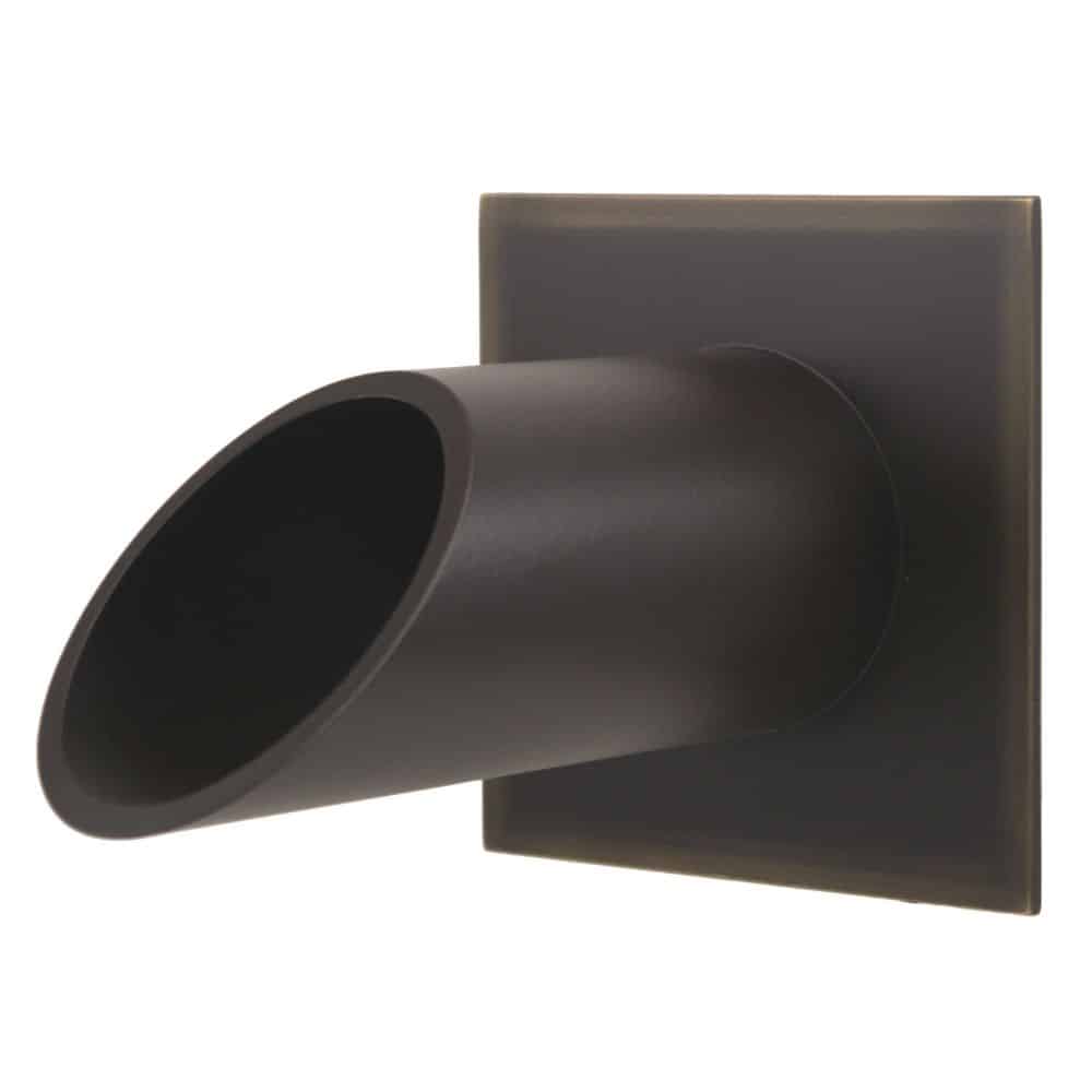 Fountains USA Deco Wall Scupper with Square Backplate – 2.0"