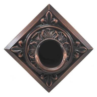 Fountains USA Oak Leaf Scupper with Diamond Backplate
