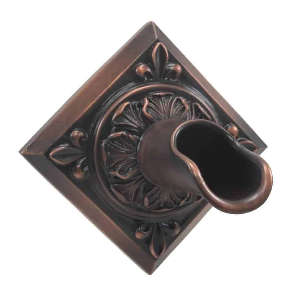 Fountains USA Oak Leaf Scupper with Diamond Backplate