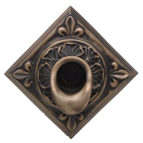 Fountains USA Short Oak Leaf Scupper with Diamond Backplate