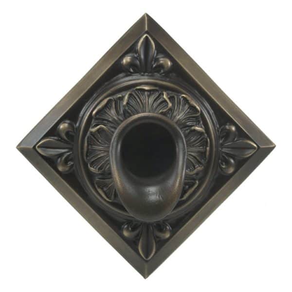 Fountains USA Short Oak Leaf Scupper with Diamond Backplate