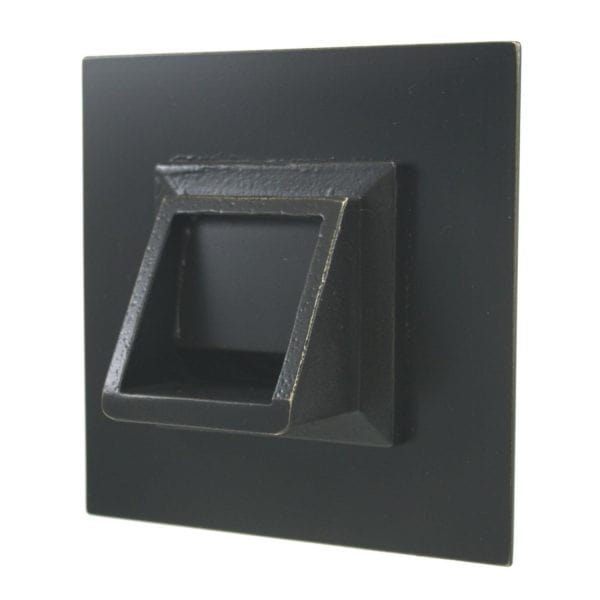 Fountains USA Short Square Scupper with Square Backplate