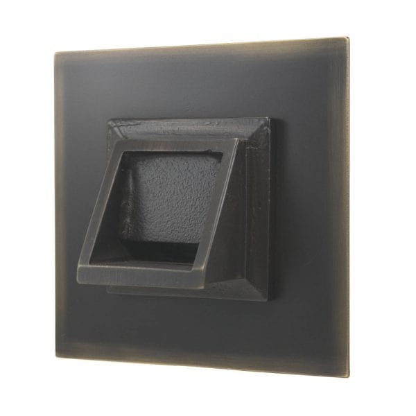 Fountains USA Short Square Scupper with Square Backplate