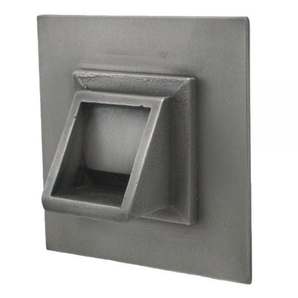 Fountains USA Short Square Scupper with Square Backplate