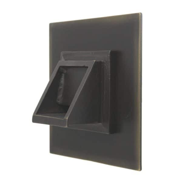 Fountains USA Short Square Scupper with Square Backplate