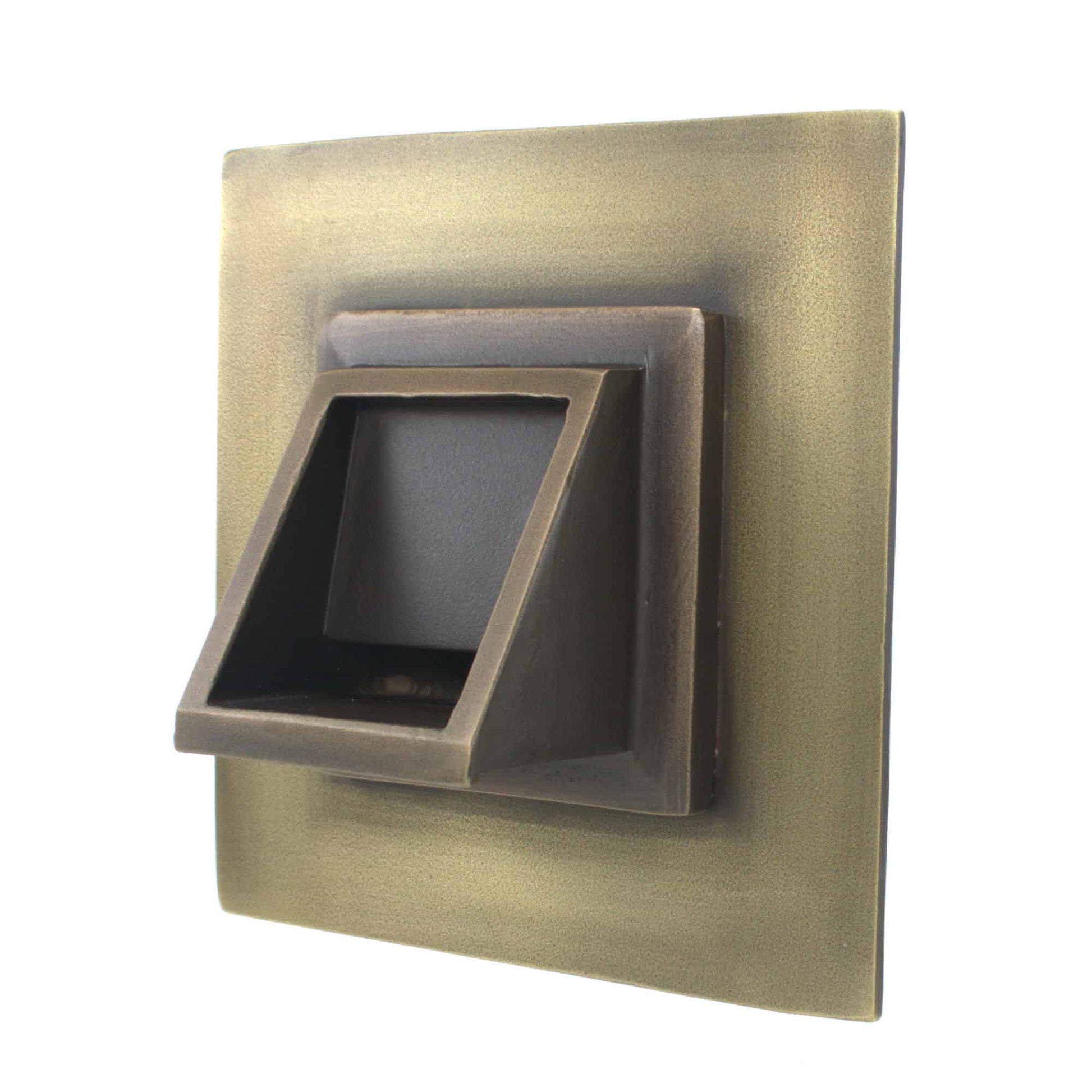 Fountains USA Short Square Scupper with Square Backplate