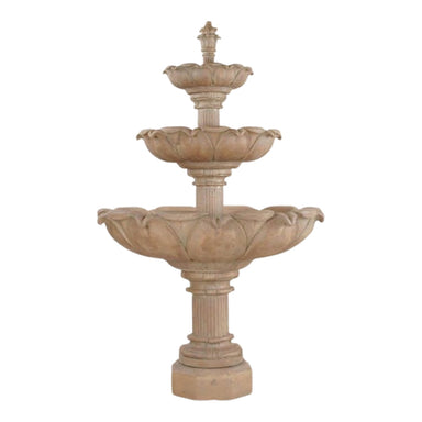 Giannini Garden Acquarossa 3-Tier Cast Stone Outdoor Courtyard Fountain 1201 1201