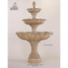 Giannini Garden Acquarossa 3-Tier Cast Stone Outdoor Courtyard Fountain 1201