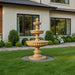 Giannini Garden AcquaSparta 3-Tier Cast Stone Outdoor Courtyard Fountain